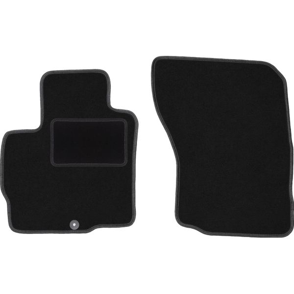 Wielganizator Tappetini Auto Velours Anteriori Adatto Per Mitsubishi Outlander Iii (2012-, Suv) Neri, Set 2 Pz, Con Fissaggi-image