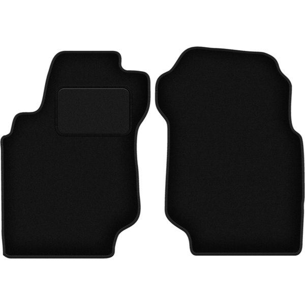 Wielganizator Tappetini Auto Velours Anteriori Adatto Per Nissan Maxima Iv (1995-2000, Berlina) Neri, Set 2 Pz, Con Fissaggi-image