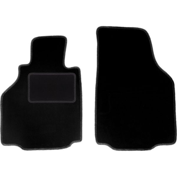 Wielganizator Tappetini Auto Velours Anteriori Adatto Per Porsche 911 Typ. 996 (1997-2004, Coupé) Neri, Set 2 Pz, Con Fissaggi-image