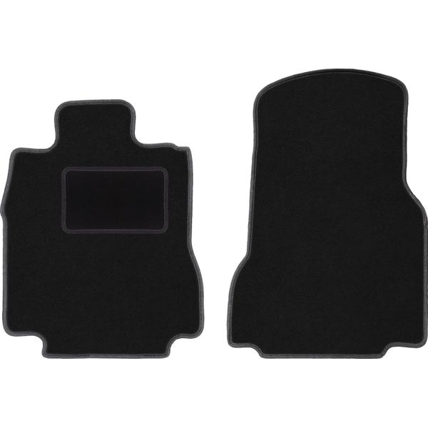 Wielganizator Tappetini Auto Velours Anteriori Adatto Per Mercedes A W168 Family (2001-2005, Minivan) Neri, Set 2 Pz, Con Fissaggi-image