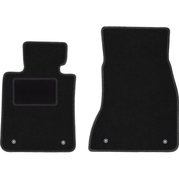 Wielganizator Tappetini Auto Velours Anteriori Adatto Per Bmw 5 G30 (2017-, Berlina) Neri, Set 2 Pz, Con Fissaggi-image