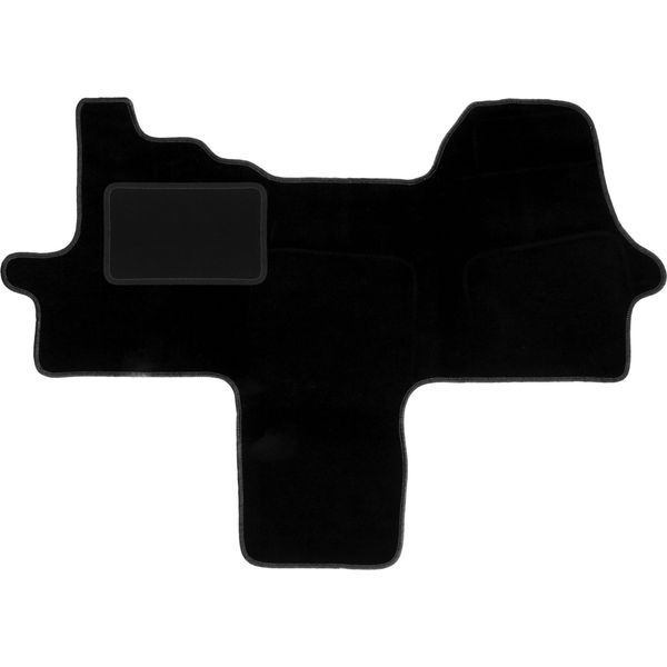 Wielganizator Tappetini Auto Velours Anteriori Adatto Per Fiat Ducato Iii (2006-2014, Furgone) Neri, Set 2 Pz, Con Fissaggi-image