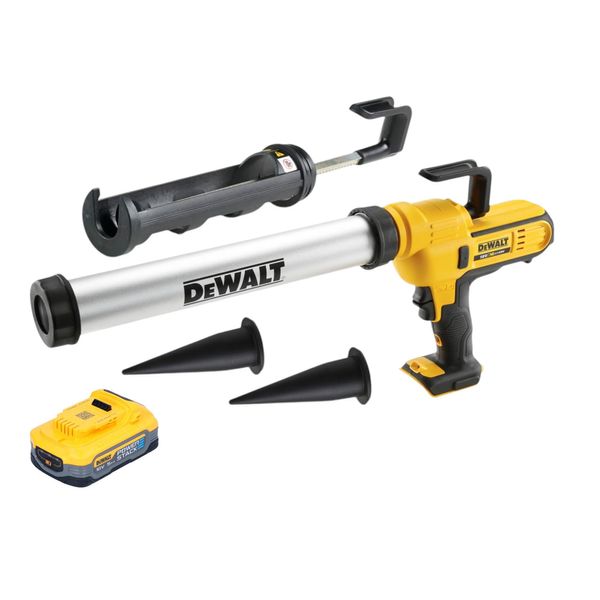 Pistola Per Calafataggio A Batteria Dewalt Dce 581 Nk 18 V 310 Ml + 1X Batteria Powerstack 5,0 Ah + Custodia - Senza Caricabatterie-image