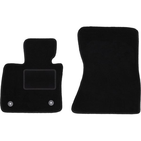 Wielganizator Tappetini Auto Velours Anteriori Adatto Per Bmw X5 E70 (2006-2013, Suv) Neri, Set 2 Pz, Con Fissaggi-image