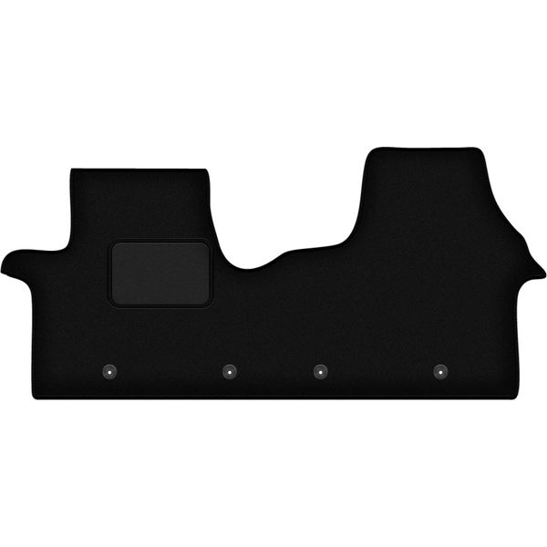 Wielganizator Tappetini Auto Velours Anteriori Adatto Per Renault Trafic Iii (2016-, Interamente) Neri, Set 2 Pz, Con Fissaggi-image
