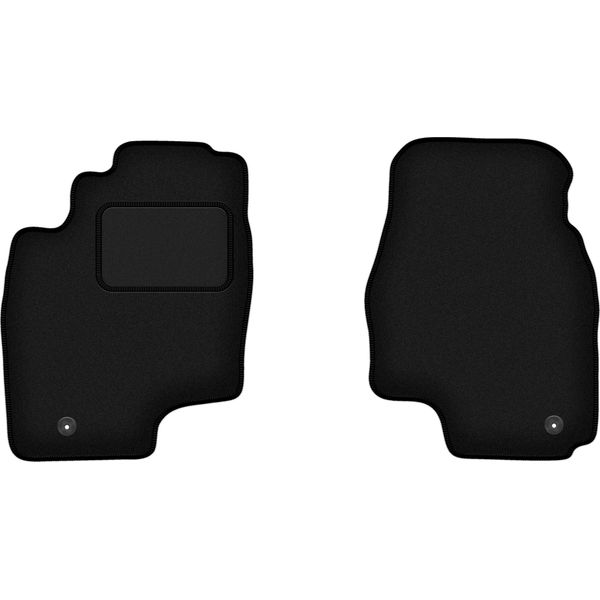 Wielganizator Tappetini Auto Velours Anteriori Adatto Per Toyota Previa Ii (2000-2005, Minivan) Neri, Set 2 Pz, Con Fissaggi-image