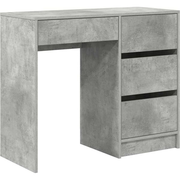 Syfax™ Scrivania Grigio Cemento 90 X 37.5 X 75 Cm Legno Multistrato-image