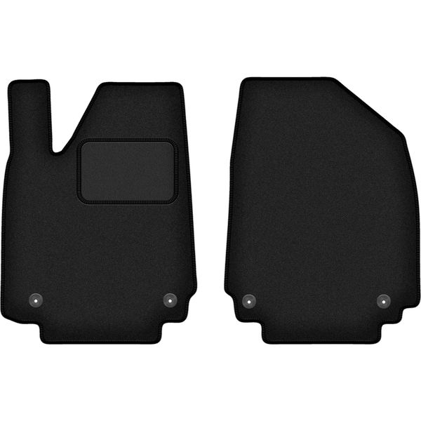Wielganizator Tappetini Auto Velours Anteriori Adatto Per Hyundai Ioniq 6 (2022-, Berlina) Neri, Set 2 Pz, Con Fissaggi-image