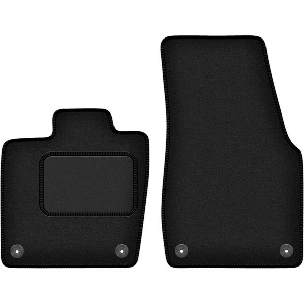 Wielganizator Tappetini Auto Velours Anteriori Adatto Per Vw ID.7 (2023-, Station Wagon, Liftback) Neri, Set 2 Pz, Con Fissaggi-image