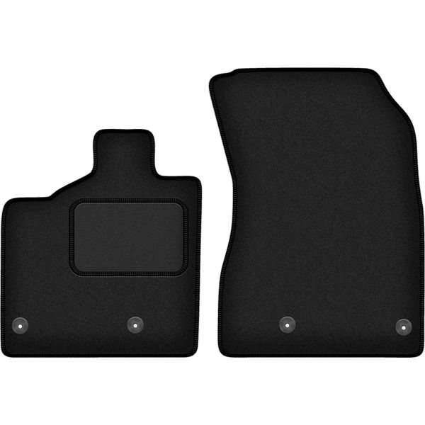 Wielganizator Tappetini Auto Velours Anteriori Adatto Per Mg 4 (2022-, Elettrica) Neri, Set 2 Pz, Con Fissaggi-image