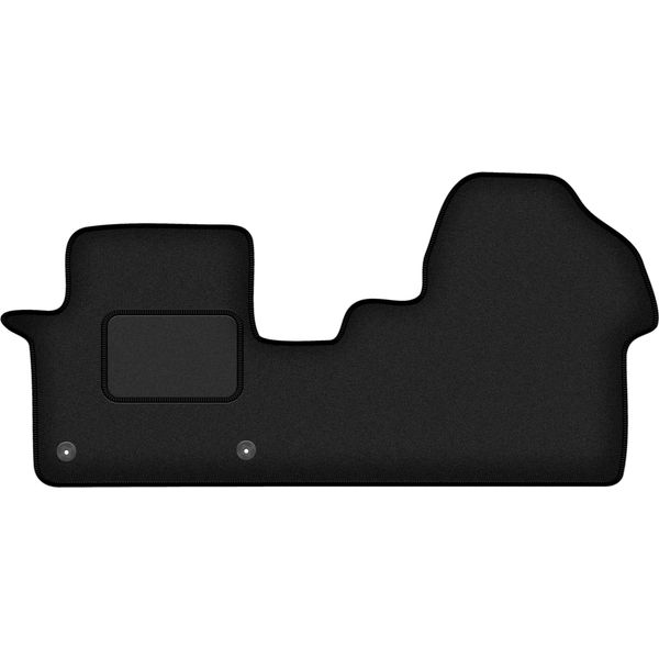 Wielganizator Tappetini Auto Velours Anteriori Adatto Per Citroen Jumpy Iii (2018-, 2 File) Neri, Set 2 Pz, Con Fissaggi-image
