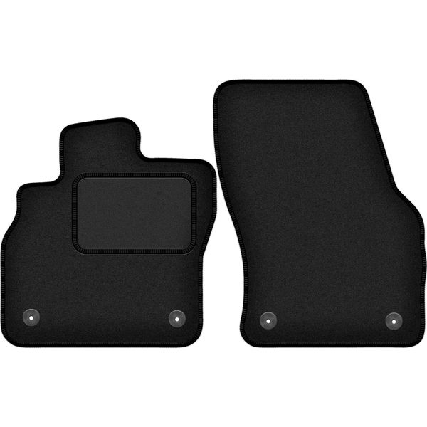 Wielganizator Tappetini Auto Velours Anteriori Adatto Per Audi Q3 (2019-, Sportback) Neri, Set 2 Pz, Con Fissaggi-image