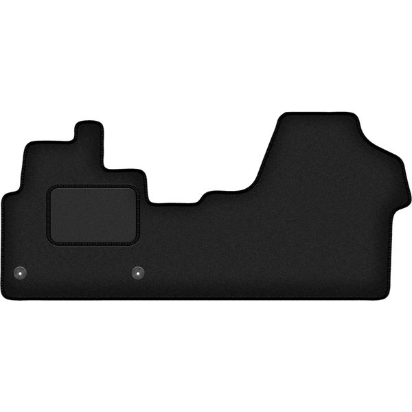 Wielganizator Tappetini Auto Velours Anteriori Adatto Per Citroen Jumpy Iii (2018-, Furgone Completo) Neri, Set 2 Pz, Con Fissaggi-image