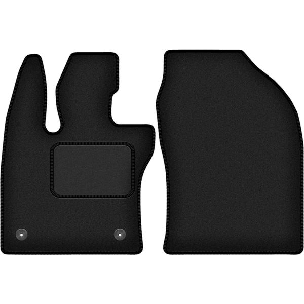 Wielganizator Tappetini Auto Velours Anteriori Adatto Per Toyota Prius V (2023-, Liftback) Neri, Set 2 Pz, Con Fissaggi-image
