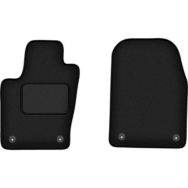 Wielganizator Tappetini Auto Velours Anteriori Adatto Per Dodge Durango Iii (2010-2020, 6 Posti) Neri, Set 2 Pz, Con Fissaggi-image