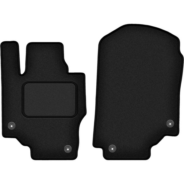 Wielganizator Tappetini Auto Velours Anteriori Adatto Per Mercedes Gle W167 (2019-, Suv) Neri, Set 2 Pz, Con Fissaggi-image