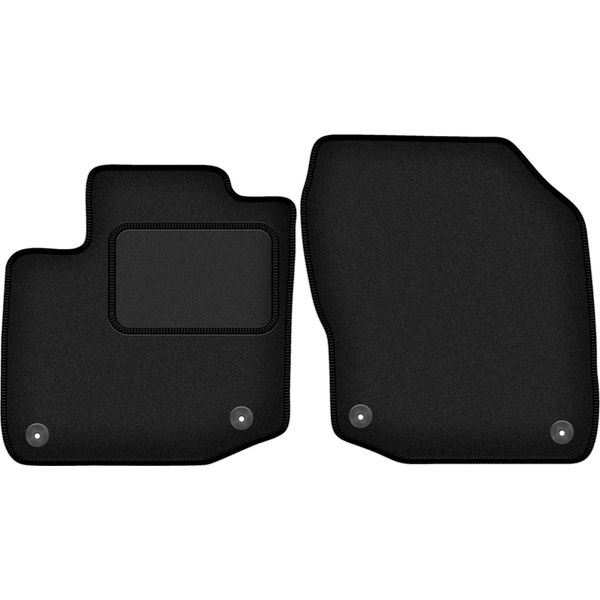 Wielganizator Tappetini Auto Velours Anteriori Adatto Per Honda Civic Ix (2011-2016, Station Wagon (35 Cm)) Neri, Set 2 Pz, Con Fissaggi-image
