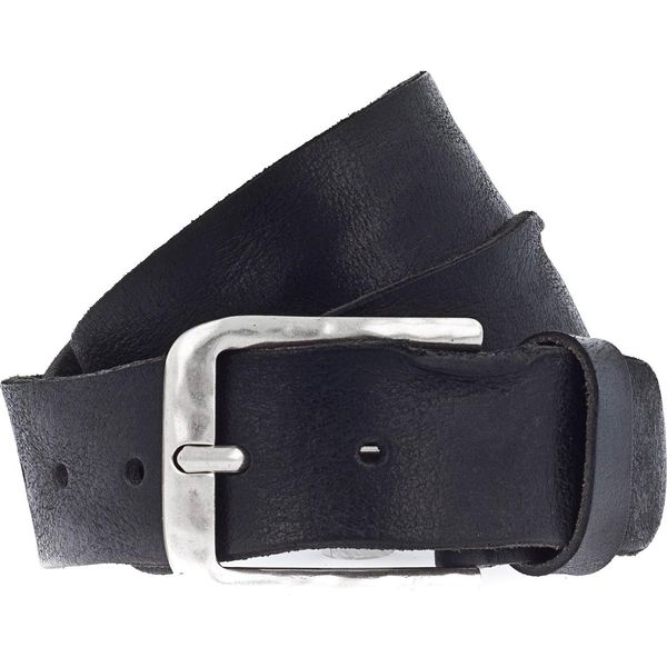 Vanzetti Pelle Cintura Denim Love 40Mm Full Leather Belt W85 Black Nero-image