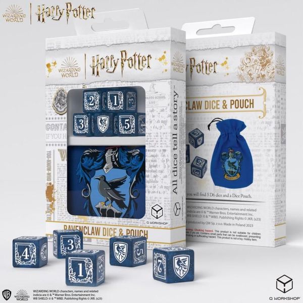 Q-Workshop Harry Potter Set Di Dadi Ravenclaw Con Borsa - Accessori-image