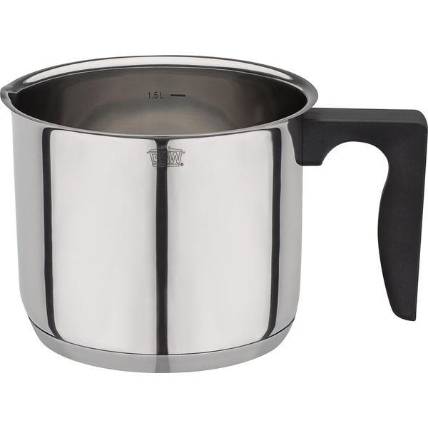 Milchtopf Gsw "Como", Silber (Edelstahlfarben), Ø:14Cm, TöPfe, Induktion, 1,8 Liter-image
