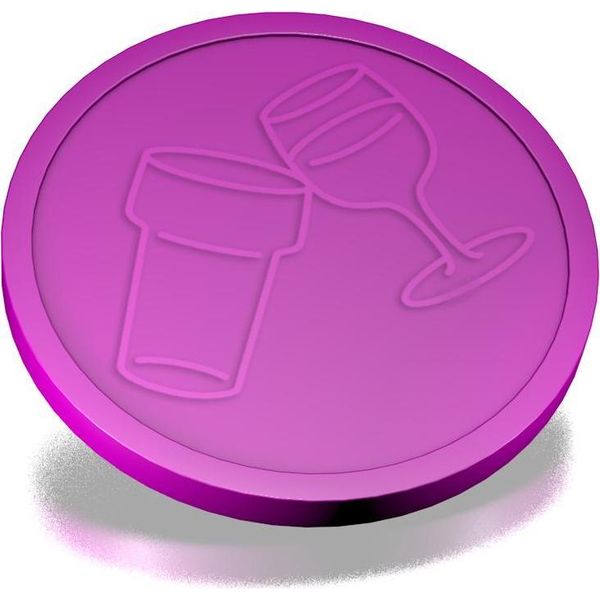 Gettoni Per Birra E Vino Combicraft Viola - Ø29Mm - 250 Pezzi-image