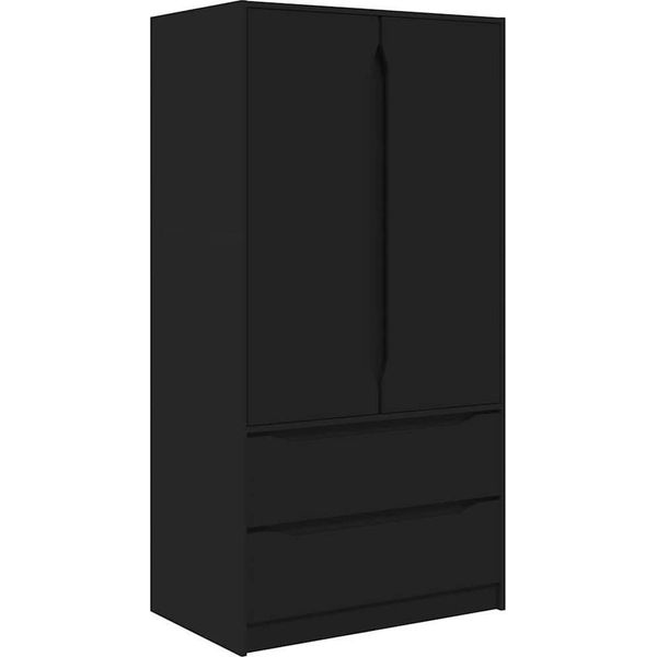 Syfax™ Mobile Da Bagno Nero 79,5 X 49 X 156 Cm Legno Multistrato-image
