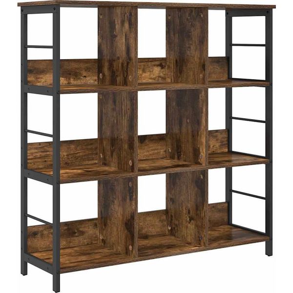 Syfax™ Libreria Rovere Fumé 102 X 32 X 104,5 Cm Legno Multistrato-image