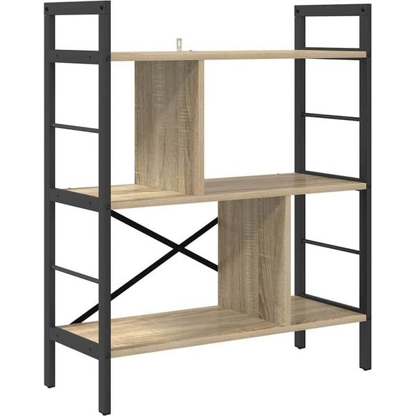 Syfax™ Libreria Rovere Sonoma 75 X 30 X 91 Cm Legno Multistrato-image