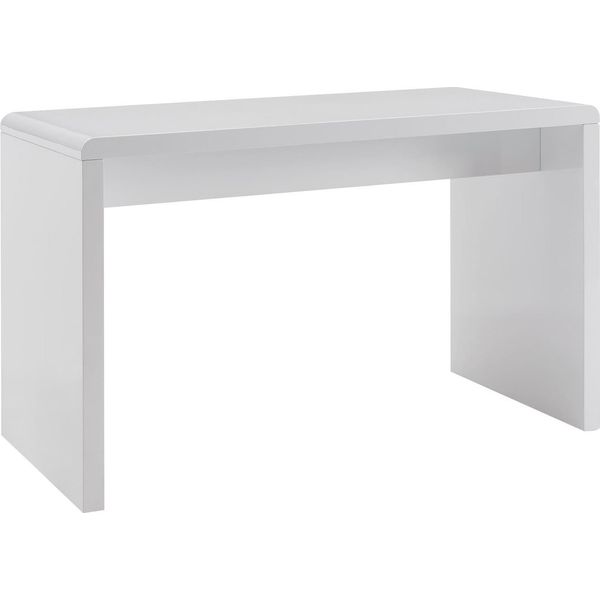 Schreibtisch Salesfever "Malmö Arbeitsplatz Deluxe: Der Schreibtisch", Weiß (Weiß, Weiß, Weiß), B:120Cm H:75Cm T:60Cm, Tische, Schreibtisch, Weiß Hochglanz Lackiert-image