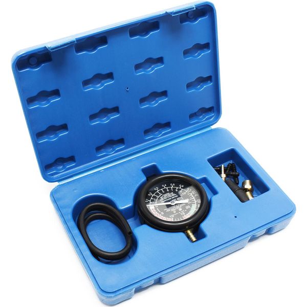 Tester Per Vuoto Wiltec Fino A 10 Psi 28 "Hg, Tester Per Pompe A Benzina, Tester Per Vuoto Per Pompe A Benzina Con Tubo, Manometro E Custodia"-image