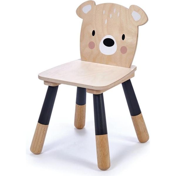 Sedia Per Bambini In Legno Tender Leaf - Orso - Decorazione Per La Cameretta-image