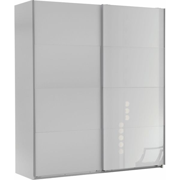 SchwebetüRenschrank Wimex "Easy", Weiß (Weiß, WeißGlas), B:135Cm H:210Cm T:65Cm, SchräNke, SchwebetüRenschrank, Mit Teilglas-image