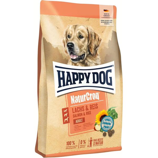 Happy Dog Croccantini Naturcroq Salmone & Riso 4Kg-image