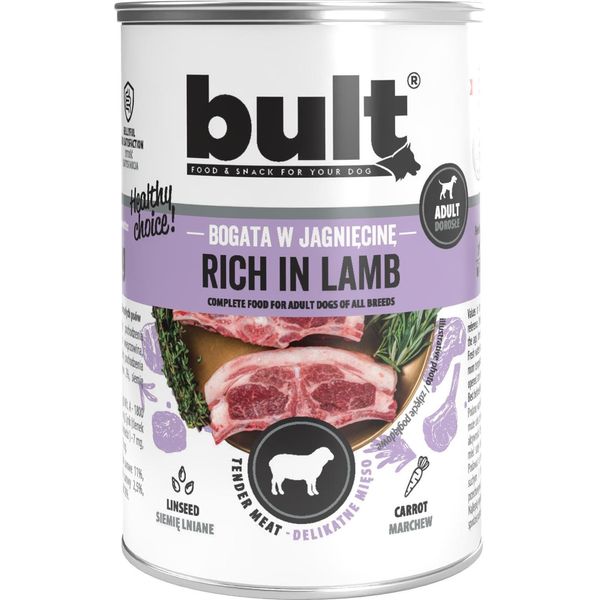 Bult Ricco Di Agnello - Cibo Umido Per Cani - 24X400G-image