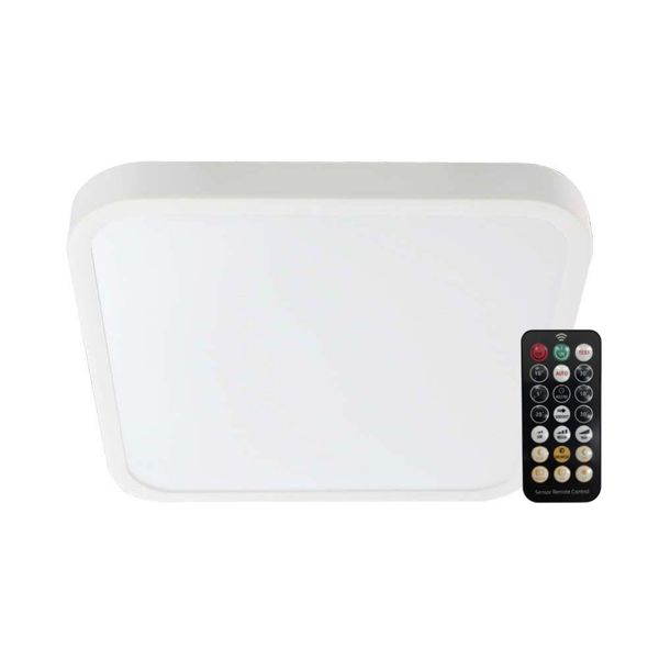 Led Solution Apparecchio Led Bianco Quadrato 295X295Mm 18W IP44 Con Sensore Di Movimento Mw E Do 76661-image
