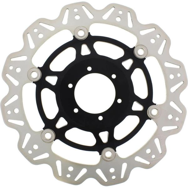 Disco Freno Flottante Ebc Vee VR1014BLK Anteriore D.296Mm 6 Bulloni Per Honda-image