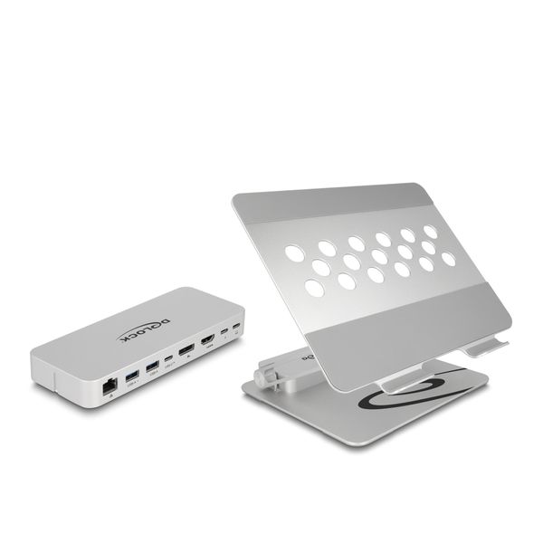 Delock - Docking Station + Supporto Per Notebook/Tablet - USB-C / Thunderbolt 3 - Hdmi, Dp - Gige (18442)-image