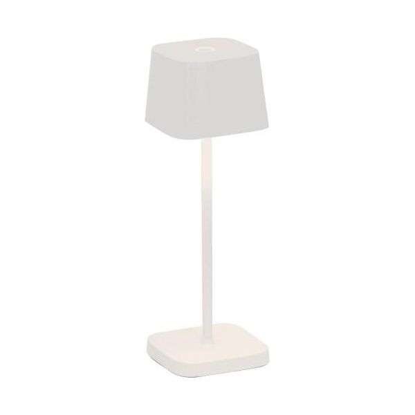 Zafferano Ofelia Pro Micro Lampada A Led Da Tavolo Bianca Ricaricabile E Dimmerabile-image