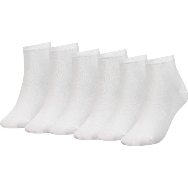 Calzini Tommy Hilfiger Da Donna, Confezione Da 6 - Th, Cotone, 35-42, Tinta Unita Bianca 35-38-image