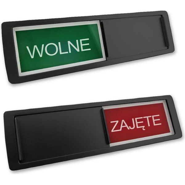Asse Scorrevole Combicraft Con "Wolne-ZajęTe"" In Nero 178 X 50 Mm - Per 1 Pezzo"-image