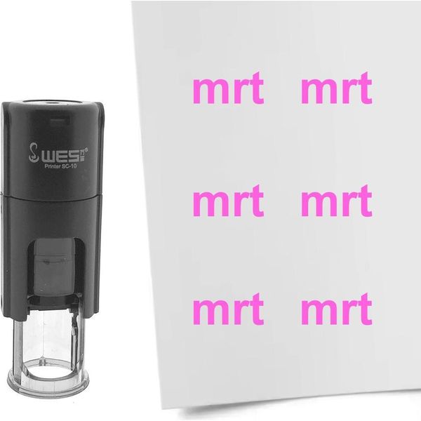 Timbro Combicraft Mese Di Marzo Inchiostro Rosa Rotondo Da 10 Mm - Per 1 Pezzo-image