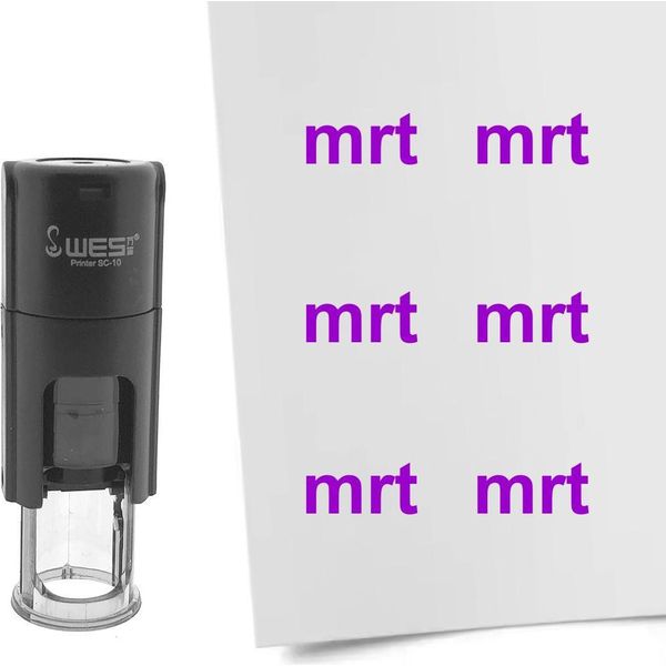 Timbro Combicraft Mese Di Marzo Inchiostro Viola Rotondo Da 10 Mm - Per 1 Pezzo-image