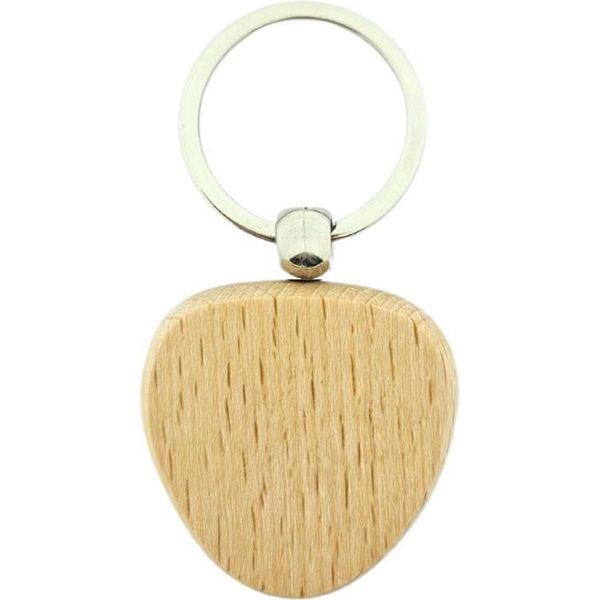 Combicraft Portachiavi In Legno Grezzo Triangolo 40X40Mm - Per 1 Pezzo-image