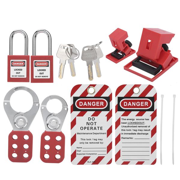 Kit Di Tagout Di Blocco, Kit Di Tagout Di Blocco Elettrico, Vespa Di Tagout, Lucchetto Di Sicurezza, Kit Di Tagout Di Blocco Personale, Kit Di Cassetta Degli Attrezzi Di Sicurezza Elettrica-image