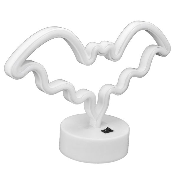 Segni Al Neon Di Pipistrello, Pipistrello Al Neon, Luci Al Neon Di Halloween, Luci Al Neon Di Pipistrello, Luci Al Neon A Led, Luce Notturna Decorativa-image