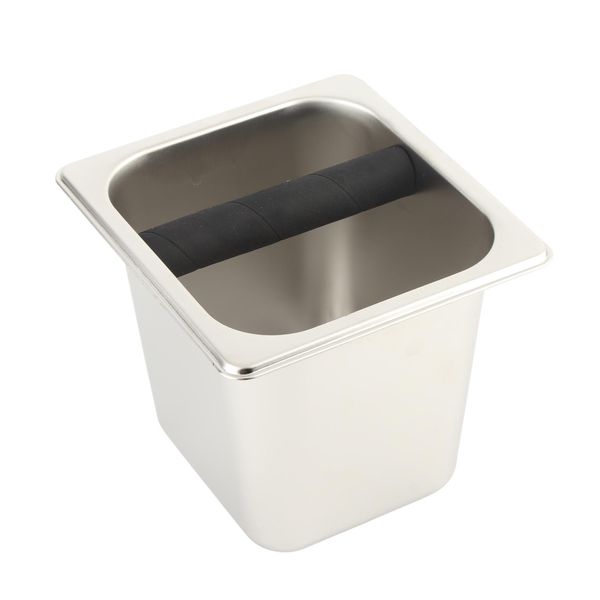Scatola Di Bussare Del Caffè, Scatola Di Bussare Dell'espresso, Scatola Del Residuo Del Caffè, Scatola Di Bussare Del Caffè Dell'acciaio Inossidabile, Bidone Di Rifiuto Del Caffè-image
