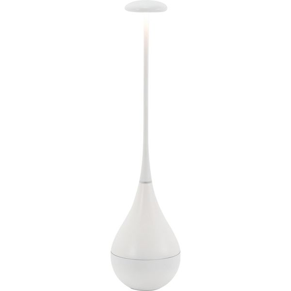 Zafferano Dondolina - Lampada Da Tavolo Led Ricaricabile IP65, Senza Fili, Dimmer Touch - Design Italiano Colore Bianco-image