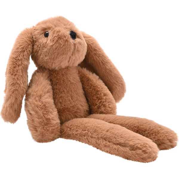Cookie Il Coniglietto Di Peluche A Zampe Lunghe Marrone Scuro 35 Cm WD1744 (Taglia Unica) (Marrone Scuro)-image