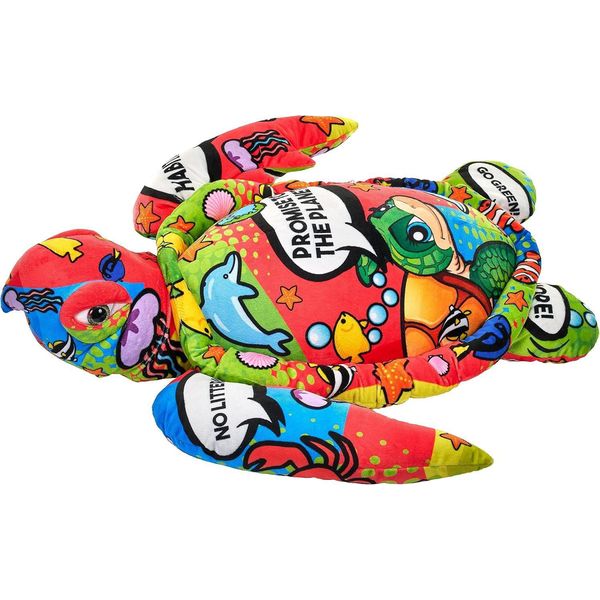 Wild Republic 27344 Jumbo Peluche Tartaruga Marina Colorata 80 Cm Peluche Sostenibile Da 0 Mesi-image