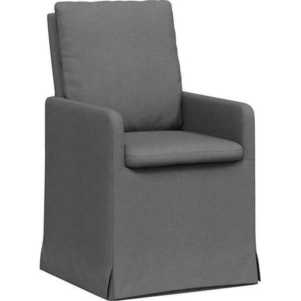 Vidaxl Sedie Da Pranzo 2 Pezzi Grigio Scuro 57 X 67 X 98 Cm Tessuto-image